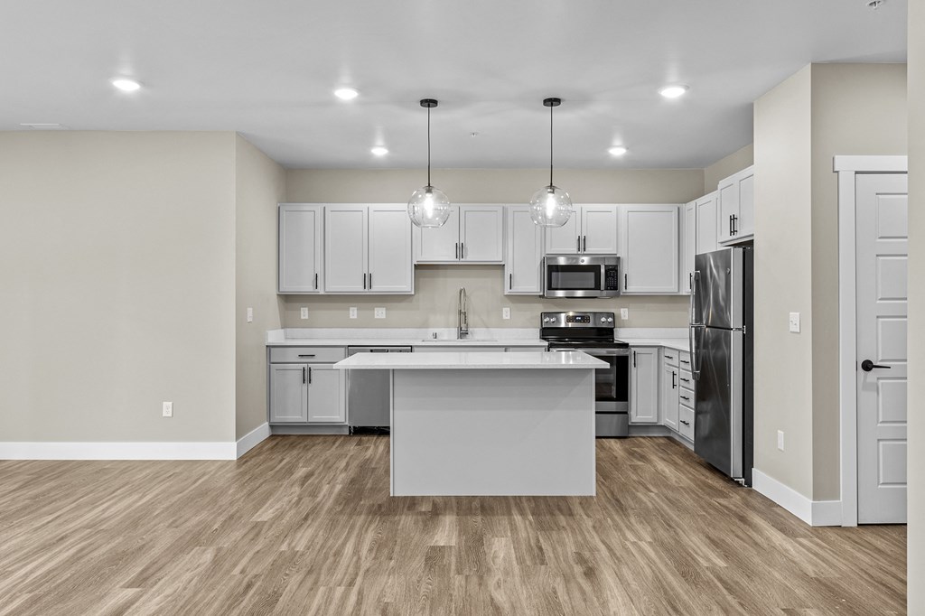 the heights on capitol hill apartments kitchen and living room