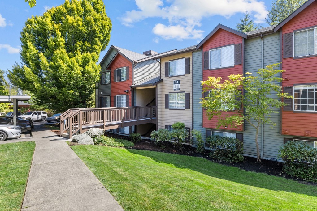 our apartments are located in a quiet neighborhood with a spacious yard