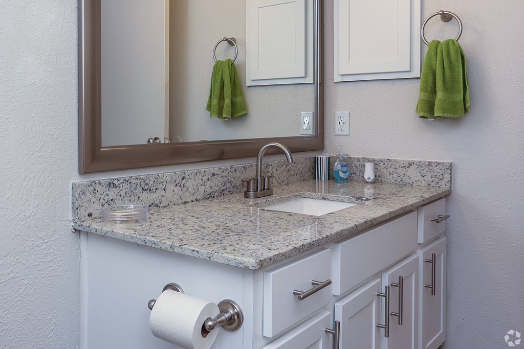Eastgrove Apartments Bathroom Sink and Mirror Eastgrove Apartments Bathroom Sink and Mirror