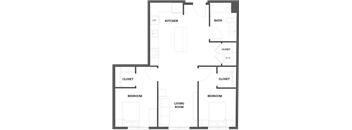 a blueprint of a floor plan of a house