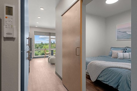 View into Bedroom at Ironside Apartments, Washington, 99202