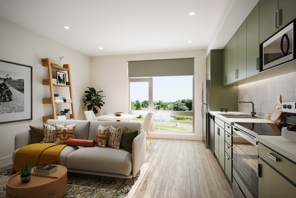 Ironside Living Room and Kitchen Rendering