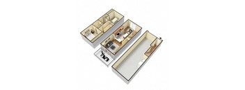 The Douglas Apartments Jefferson A Floor Plan