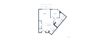 Jovie Lakeway Apartments in Lakeway, Texas One Bedroom Floor Plan