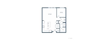 Jovie Lakeway Apartments in Lakeway, Texas One Bedroom Floor Plan