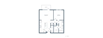 Jovie Lakeway Apartments in Lakeway, Texas One Bedroom Floor Plan