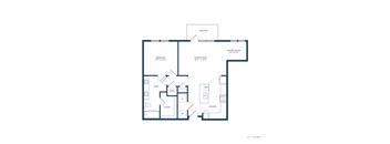 Jovie Lakeway Apartments in Lakeway, Texas One Bedroom Floor Plan