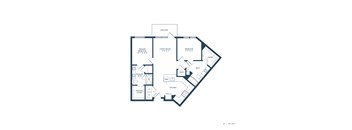 Jovie Lakeway Apartments in Lakeway, Texas Two Bedroom Floor Plan