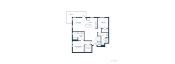 Jovie Lakeway Apartments in Lakeway, Texas Two Bedroom Floor Plan