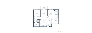 Jovie Lakeway Apartments in Lakeway, Texas Two Bedroom Floor Plan