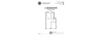 Junction Flats and Landing One Bedroom P Flats Floor Plan