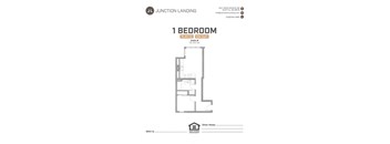 Junction Flats and Landing One Bedroom K Landing Floor Plan