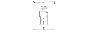 Junction Flats and Landing Studio B Landing MFTE Floor Plan