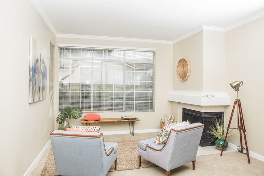 Keeler's Corner Apartments Model Living Room and Window - Photo Gallery