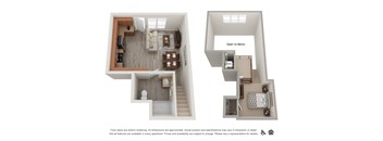 Koi Apartments in Ballard, Washington 1x1 Live/Work A Floor Plan
