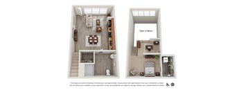 Koi Apartments in Ballard, Washington 1x1.5 Live/Work A Floor Plan