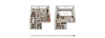 Koi Apartments in Ballard, Washington 1x1.5 Live/Work F Floor Plan