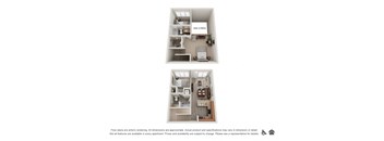 Koi Apartments in Ballard, Washington 2x2 Loft B Floor Plan