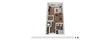 Koi Apartments in Ballard, Washington Studio E Floor Plan