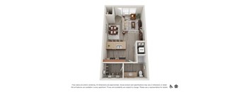 Koi Apartments in Ballard, Washington Studio H Floor Plan