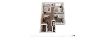 Koi Apartments in Ballard, Washington 1x1 C MFTE Floor Plan