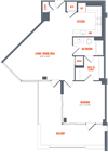 Legacy West End Apartments A10 Floor Plan