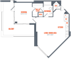 Legacy West End Apartments A11 Floor Plan