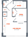 Legacy West End Apartments A14 Floor Plan
