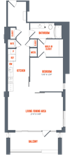 Legacy West End Apartments A7 Floor Plan