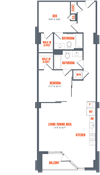 Legacy West End Apartments B1 Floor Plan