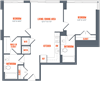 Legacy West End Apartments B12 Floor Plan