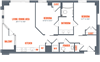 Legacy West End Apartments B3 Floor Plan