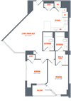 Legacy West End Apartments B5 Floor Plan