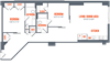 Legacy West End Apartments B9 Floor Plan