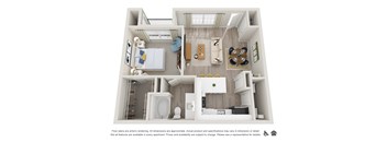 La Costa Villas in Dallas, Texas A1 Floor Plan