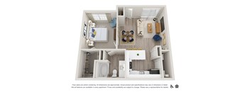 La Costa Villas in Dallas, Texas A2 Floor Plan
