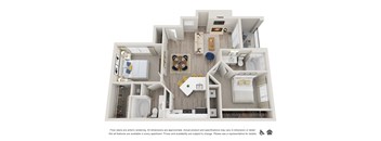 La Costa Villas in Dallas, Texas B1 Floor Plan