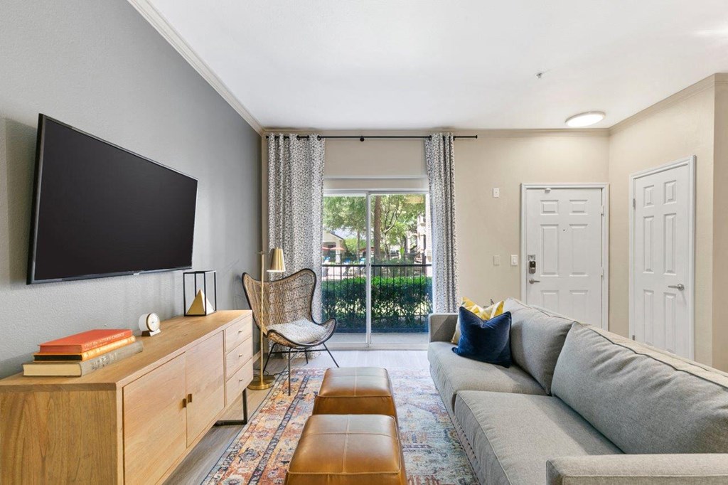 La Costa Villas in Dallas, Texas Model Living Room