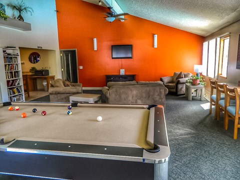 La Verde Apartments Clubhouse with Pool Table