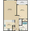 Lafayette Place Apartments 1x1 A Floor Plan Lafayette Place Apartments 1x1 A Floor Plan