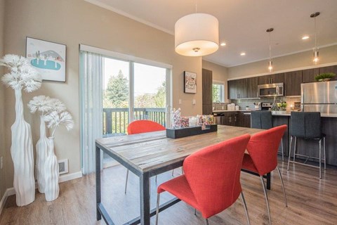 Latitude Apartments and Townhomes Model Dining Room