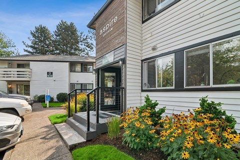 A building with a sign that says