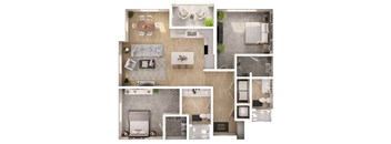 A series of images showing different rooms of a house.