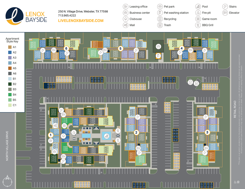 Lenox Bayside Site Map