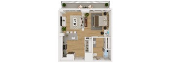Lenox Burnet Apartments in Austin, Texas A1 LW Floor Plan