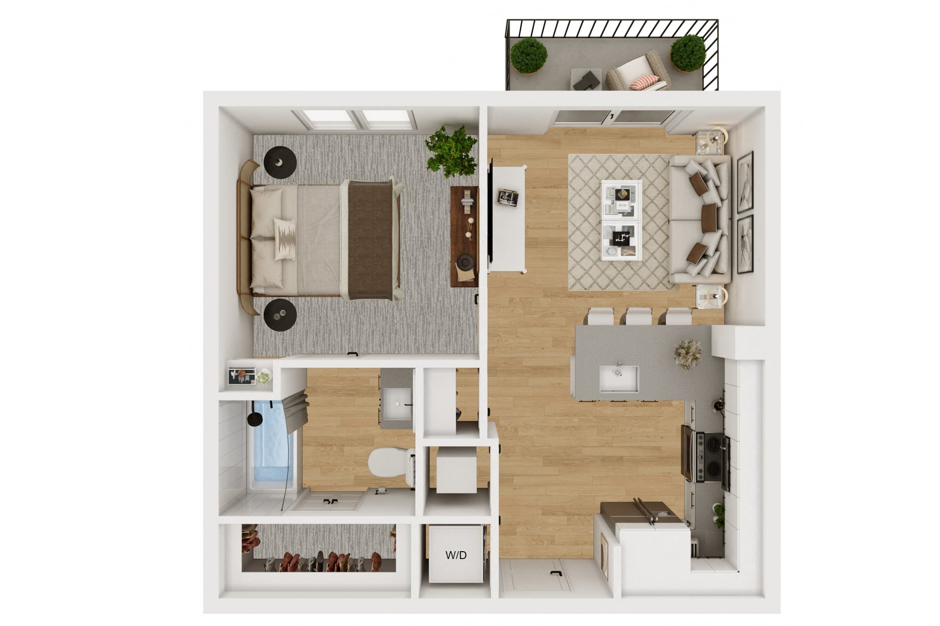 Lenox Burnet Apartments in Austin, Texas A1 Floor Plan