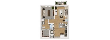 Lenox Burnet Apartments in Austin, Texas A2 Floor Plan