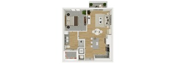Lenox Burnet Apartments in Austin, Texas A4 Floor Plan