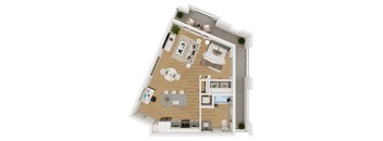 Lenox Burnet Apartments in Austin, Texas A5 LW Floor Plan