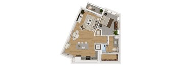Lenox Burnet Apartments in Austin, Texas A5 Floor Plan